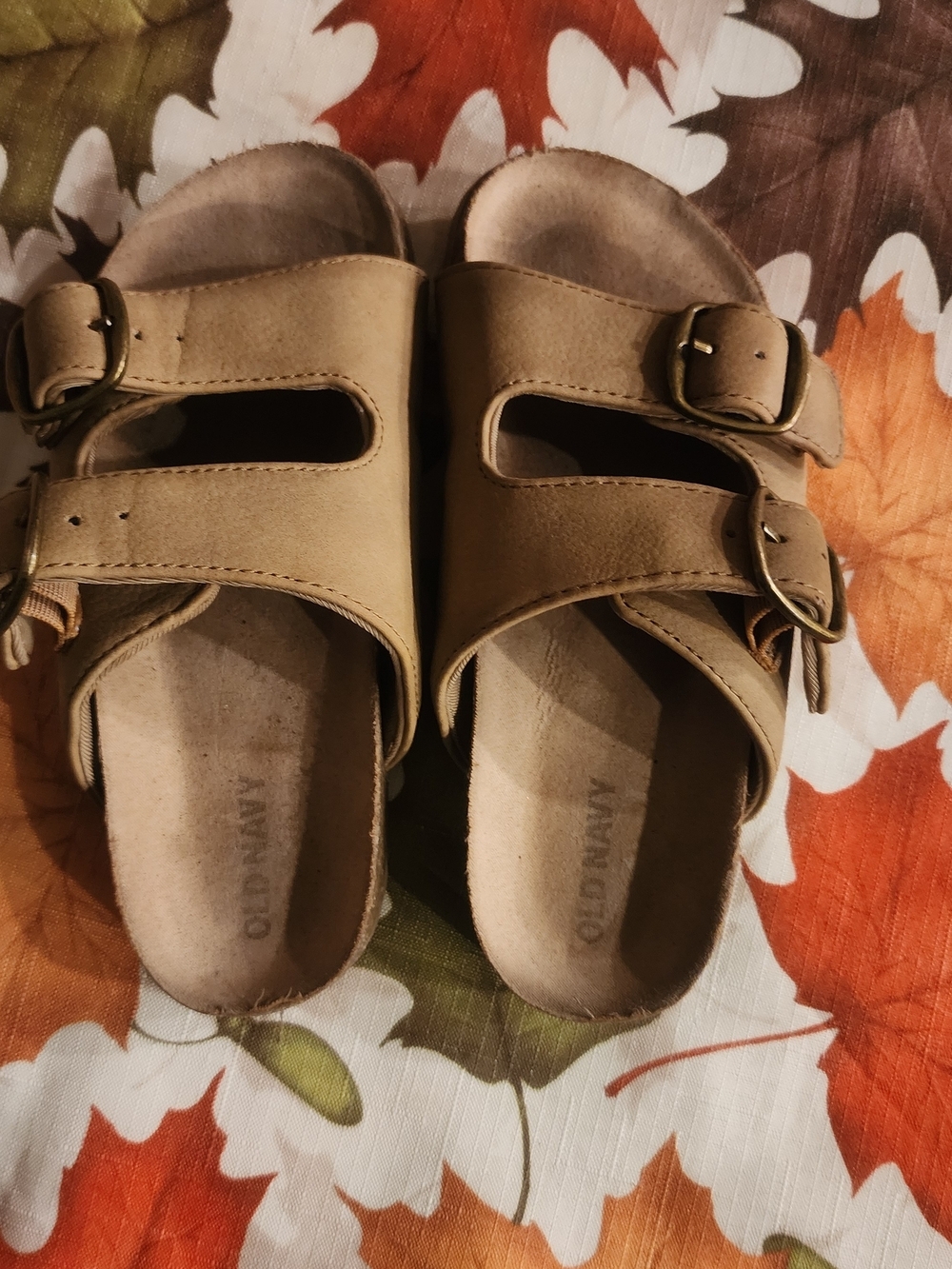 Old Navy Double Buckle Slide Sandals - Brown